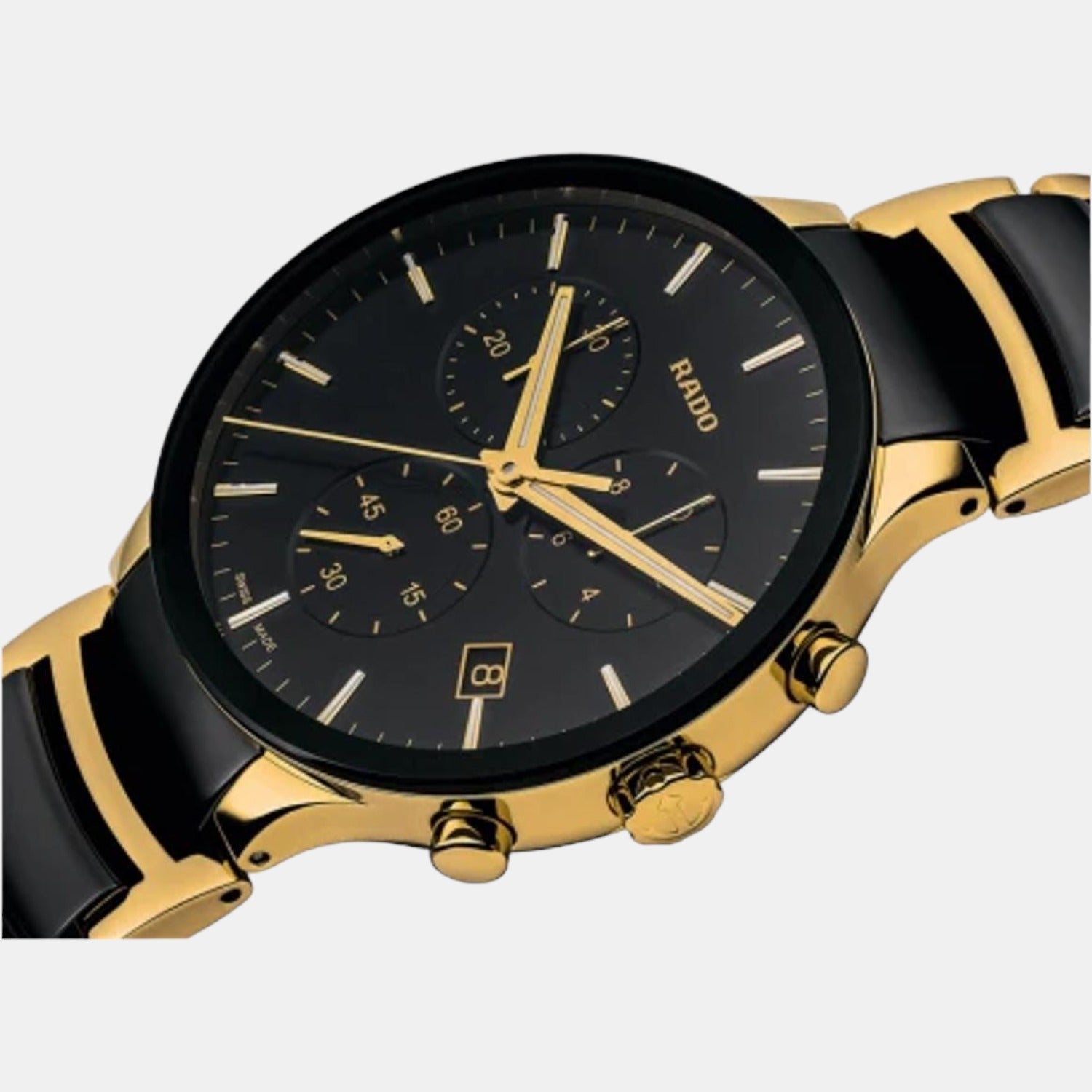 Centrix Men Quartz Black Dial Chronograph Stainless Steel Watch R30134162