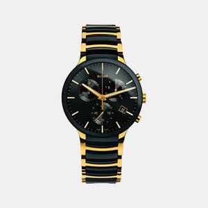 Centrix Men Quartz Black Dial Chronograph Stainless Steel Watch R30134162