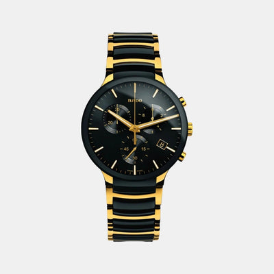 Centrix Men Quartz Black Dial Chronograph Stainless Steel Watch R30134162