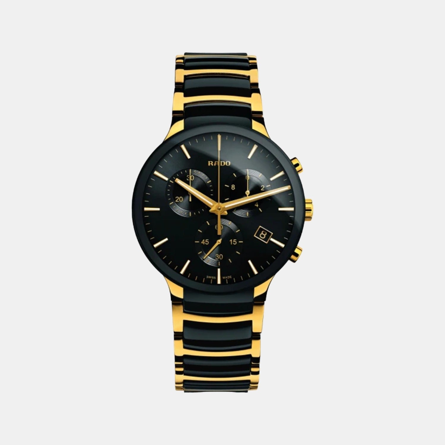 Centrix Men Quartz Black Dial Chronograph Stainless Steel Watch R30134162