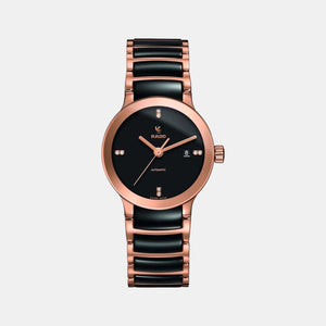 Centrix Unisex Automatic Black Dial Analog Stainless Steel Watch R30183712