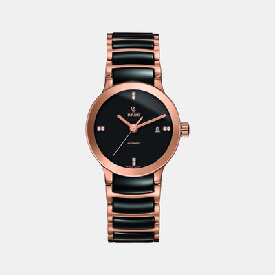 Centrix Unisex Automatic Black Dial Analog Stainless Steel Watch R30183712