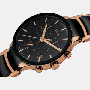 Centrix Men Quartz Black Dial Chronograph Stainless Steel Watch R30187172