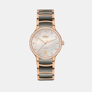 Centrix Jublie Women Automatic Silver Mother Of Pearl Dial Analog Stainless Steel Watch R30230912