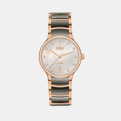 Centrix Jublie Women Automatic Silver Mother Of Pearl Dial Analog Stainless Steel Watch R30230912