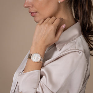 Centrix Jublie Women Automatic Silver Mother Of Pearl Dial Analog Stainless Steel Watch R30230912