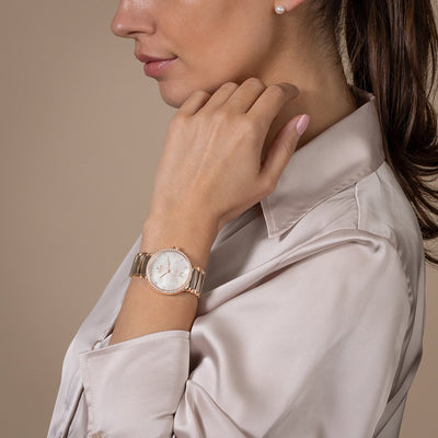 Centrix Jublie Women Automatic Silver Mother Of Pearl Dial Analog Stainless Steel Watch R30230912