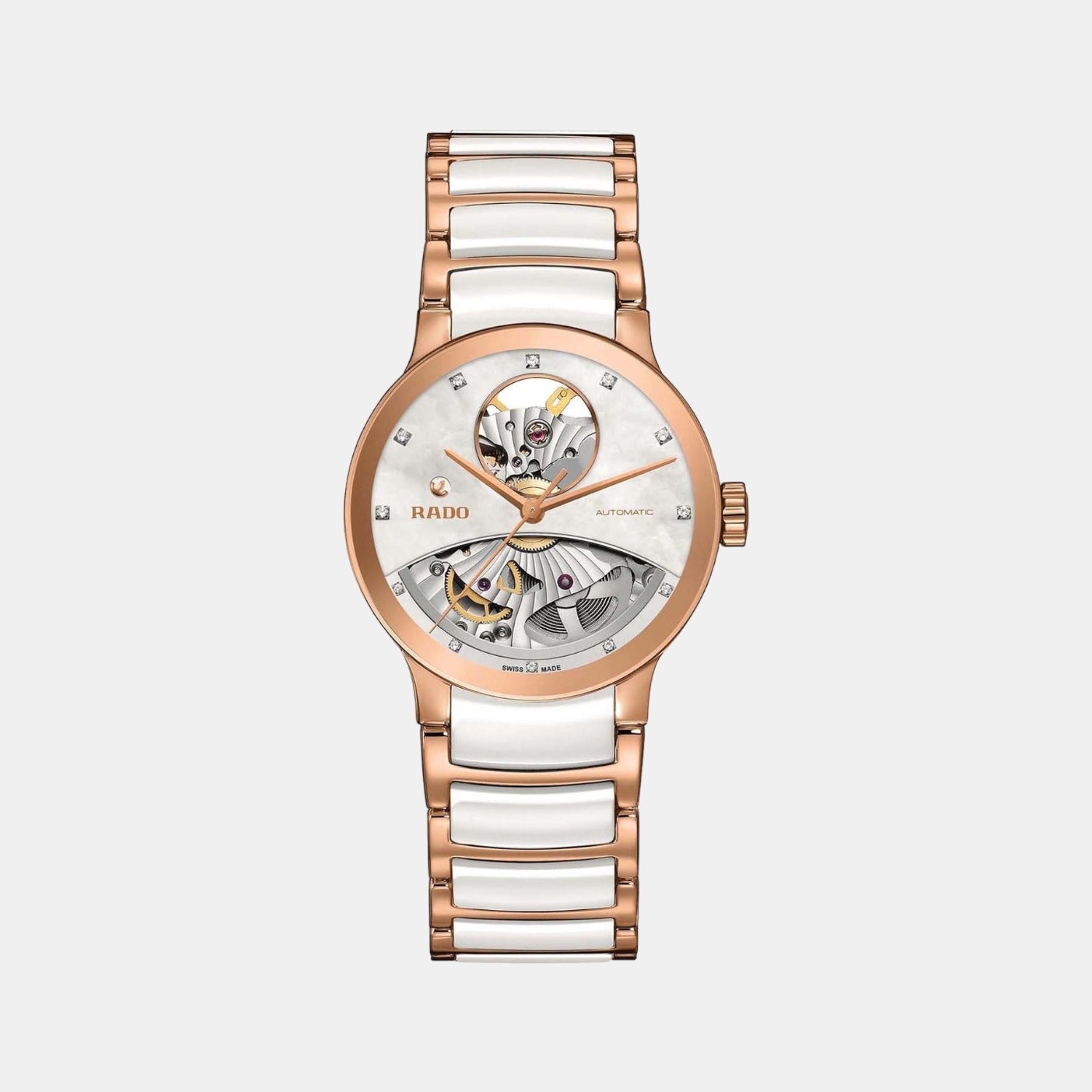 Centrix Women Automatic White Dial Analog Stainless Steel Watch R30248902