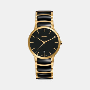Centrix Unisex Quartz Black Dial Analog Stainless Steel Watch R30527172