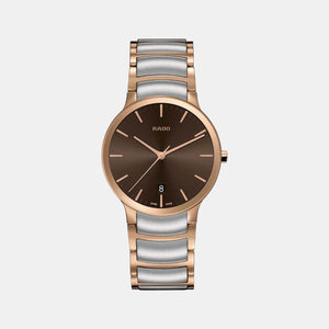 Centrix Unisex Quartz Brown Dial Analog Stainless Steel Watch R30554303