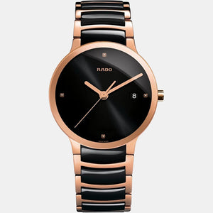 Centrix Unisex Quartz Black Dial Analog Stainless Steel Watch R30554712