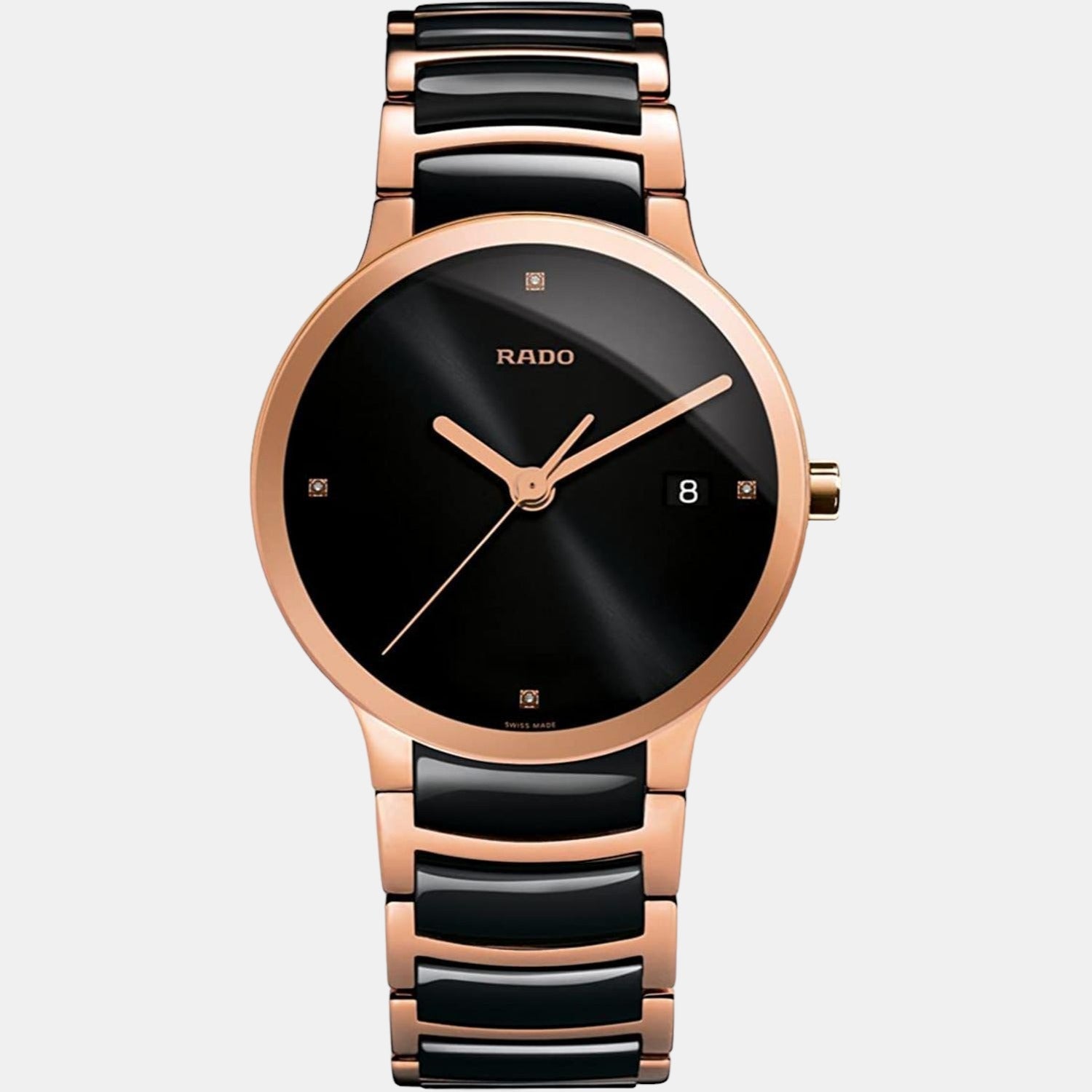 Centrix Unisex Quartz Black Dial Analog Stainless Steel Watch R30554712