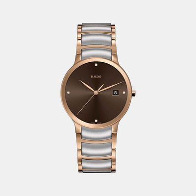 Centrix Unisex Quartz Brown Dial Analog Stainless Steel Watch R30554743