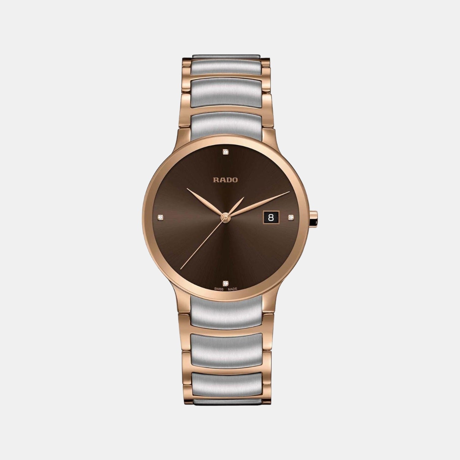 Centrix Unisex Quartz Brown Dial Analog Stainless Steel Watch R30554743