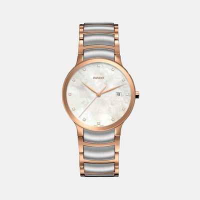 Centrix Unisex Quartz White Dial Analog Stainless Steel Watch R30554903