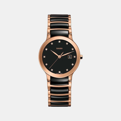 Centrix Women Quartz Black Dial Analog Stainless Steel Watch R30555732