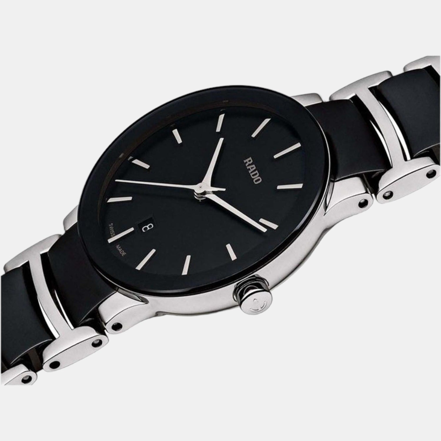 Centrix Unisex Quartz Black Dial Analog Stainless Steel Watch R30935172