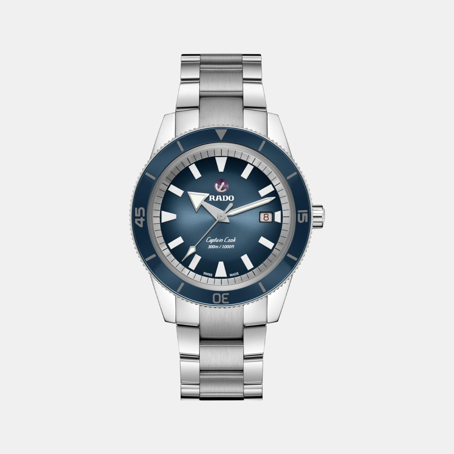 Captain Cook Men Automatic Blue Dial Analog Stainless Steel Watch R32105203