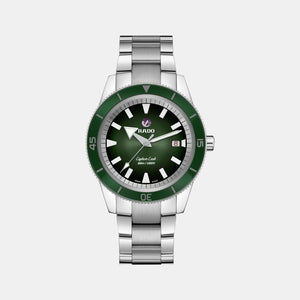 Captain Cook Men Automatic Green Dial Analog Stainless Steel Watch R32105313