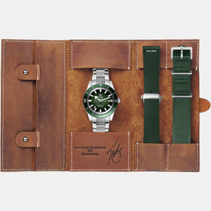 Captain Cook Men Automatic Green Dial Analog Stainless Steel Watch R32105319