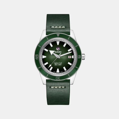 Captain Cook Men Automatic Green Dial Analog Stainless Steel Watch R32105319