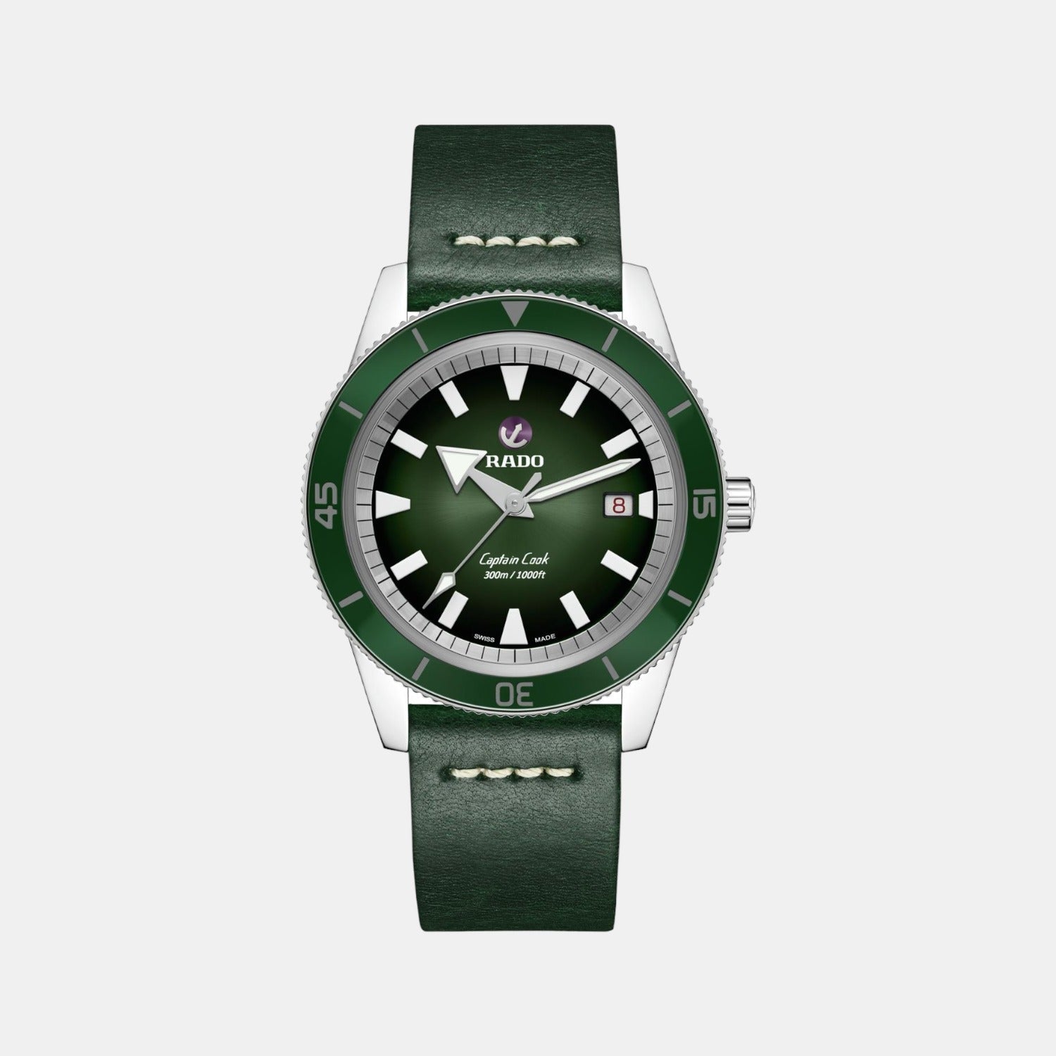 Captain Cook Men Automatic Green Dial Analog Stainless Steel Watch R32105319