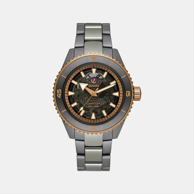 Captain Cook Men Automatic Black Dial Analog Ceramic Watch R32128162