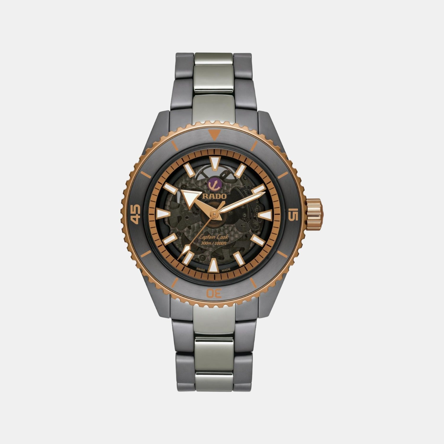 Captain Cook Men Automatic Black Dial Analog Ceramic Watch R32128162