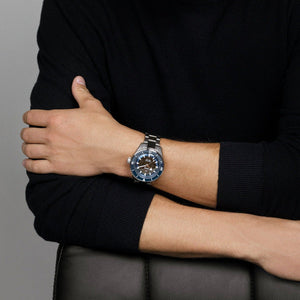 Captain Cook Men Automatic Blue Dial Analog Ceramic Watch R32128202