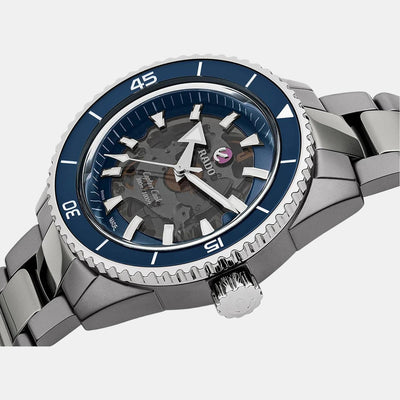Captain Cook Men Automatic Blue Dial Analog Ceramic Watch R32128202