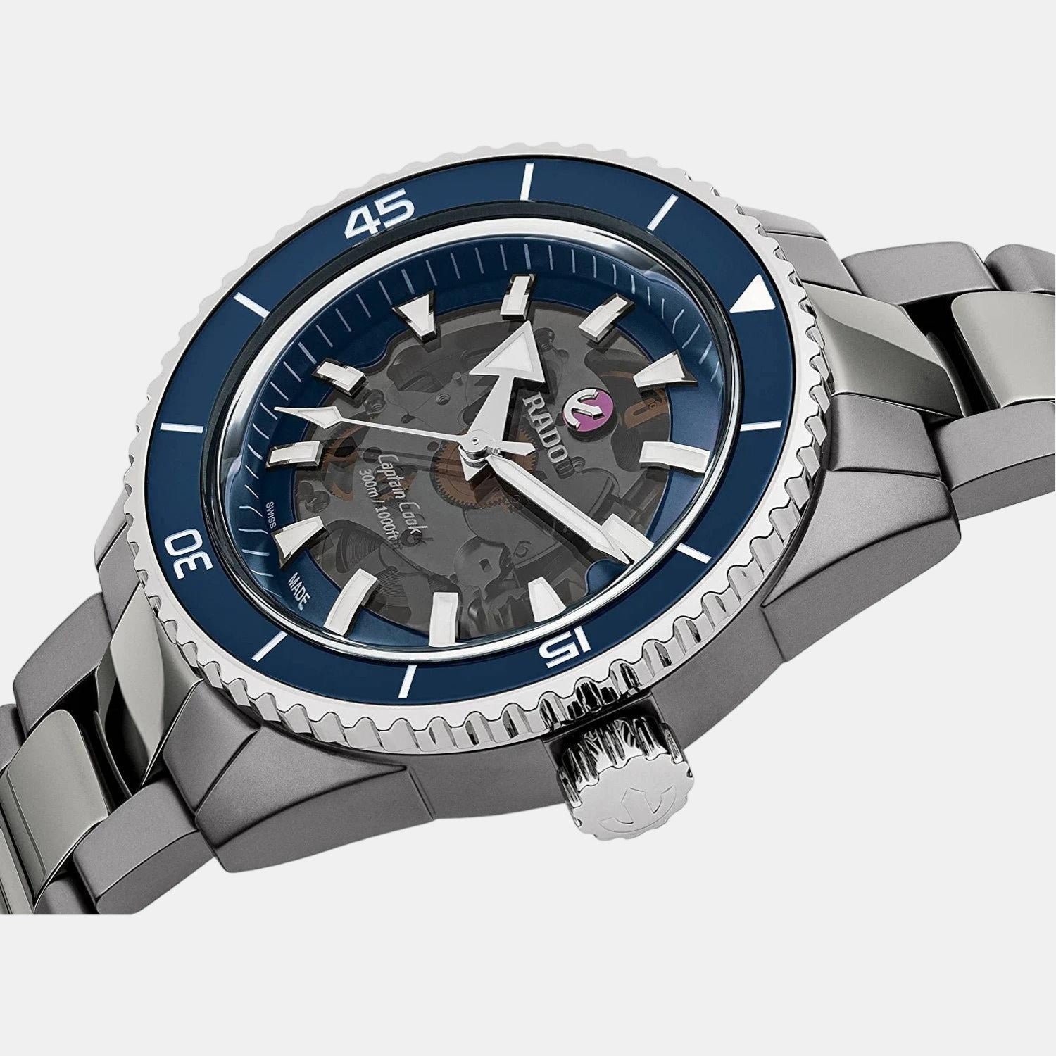 Captain Cook Men Automatic Blue Dial Analog Ceramic Watch R32128202