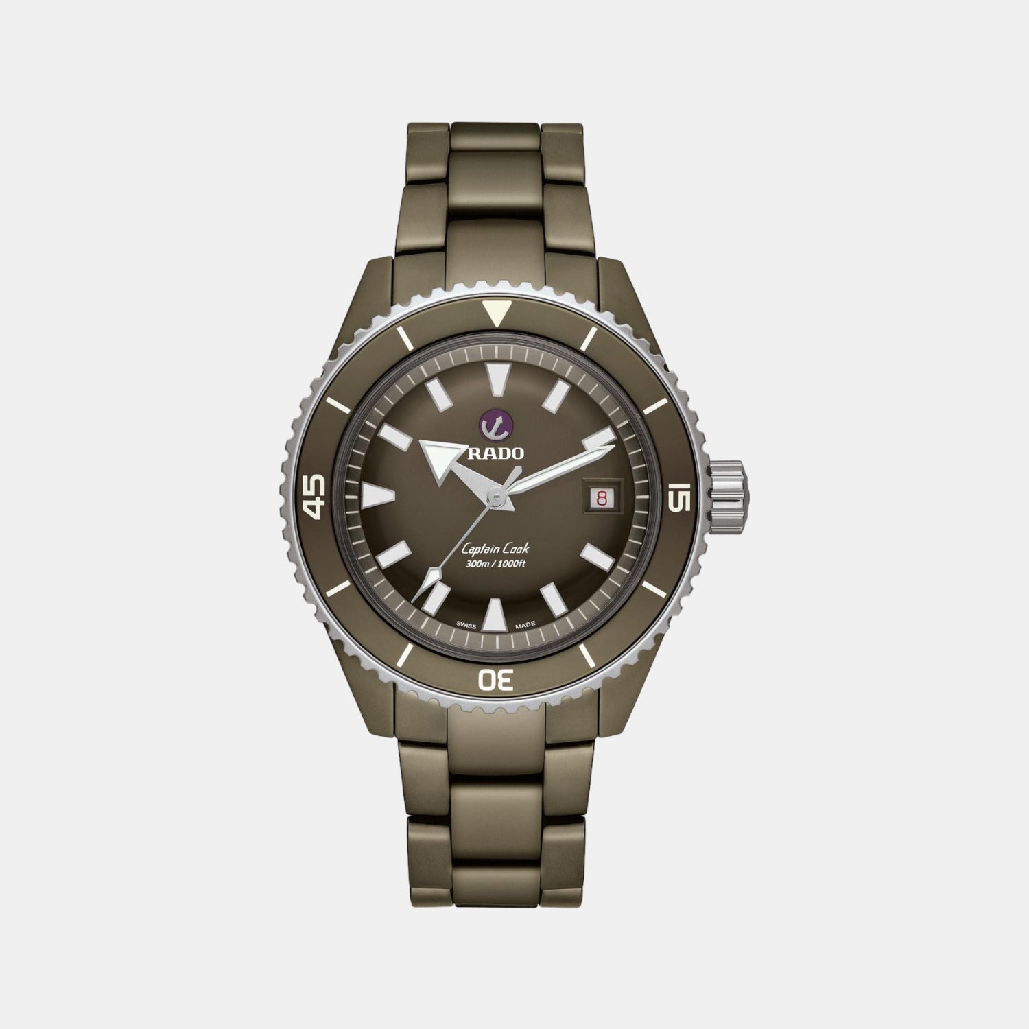 Captain Cook Men Automatic Green Dial Analog Stainless Steel Watch R32130312