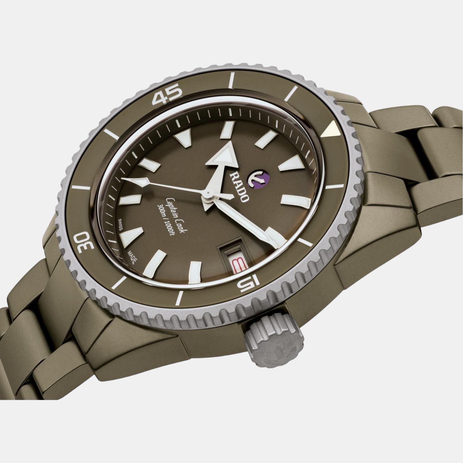 Captain Cook Men Automatic Green Dial Analog Stainless Steel Watch R32130312