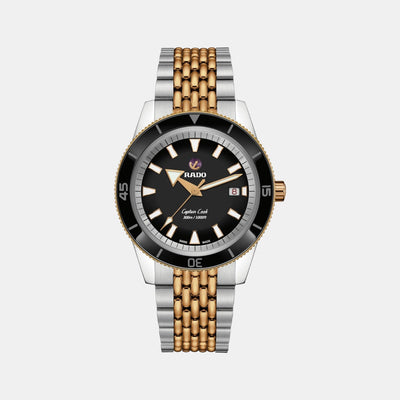 Captain Cook Men Automatic Black Dial Analog Stainless Steel Watch R32137153