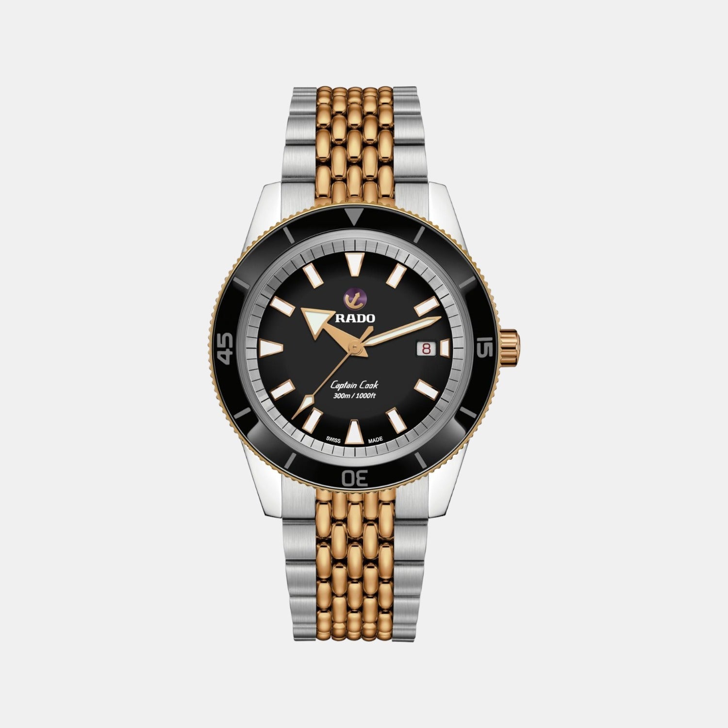 Captain Cook Men Automatic Black Dial Analog Stainless Steel Watch R32137153