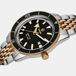 Captain Cook Men Automatic Black Dial Analog Stainless Steel Watch R32137153