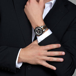 Captain Cook Men Automatic Black Dial Analog Stainless Steel Watch R32137153