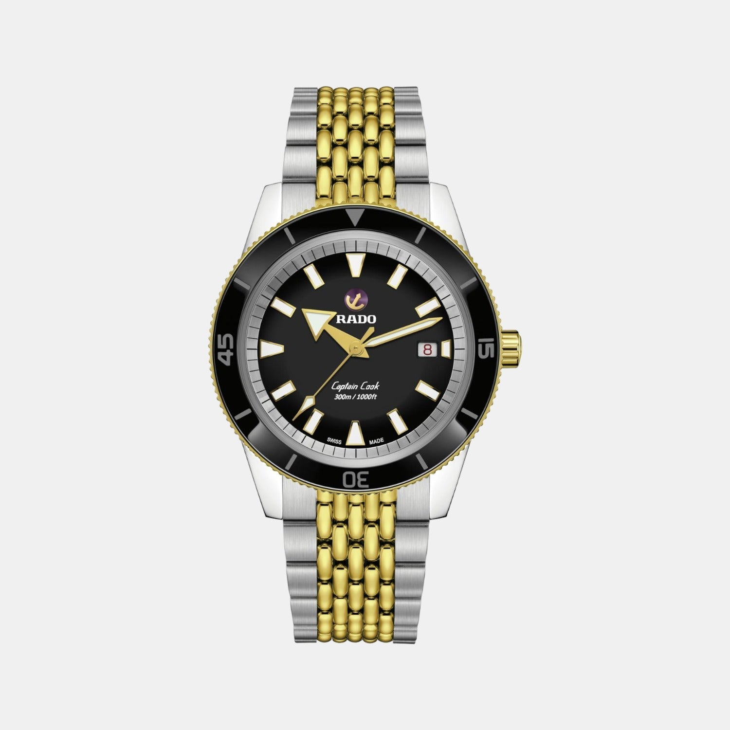 Captain Cook Men Automatic Black Dial Analog Stainless Steel Watch R32138153