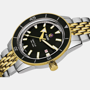 Captain Cook Men Automatic Black Dial Analog Stainless Steel Watch R32138153