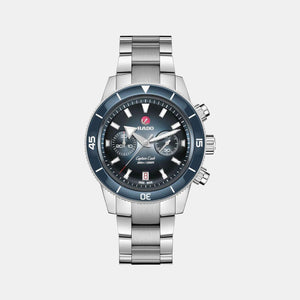 Captain Cook Men Automatic Blue Dial Analog Stainless Steel Watch R32145208