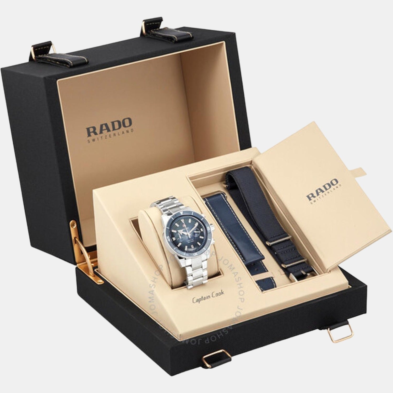 Captain Cook Men Automatic Blue Dial Analog Stainless Steel Watch R32145208