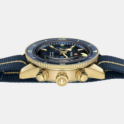 Captain Cook Men Automatic Blue Dial Chronograph Fabric Watch R32146208