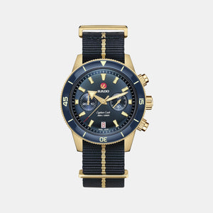 Captain Cook Men Automatic Blue Dial Chronograph Fabric Watch R32146208