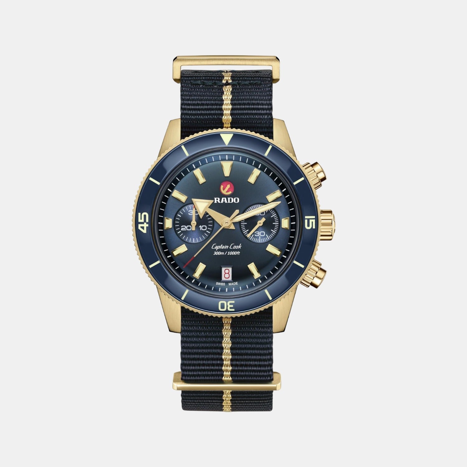 Captain Cook Men Automatic Blue Dial Chronograph Fabric Watch R32146208