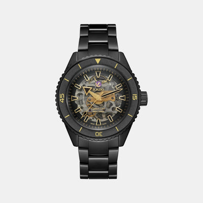 Captain Cook Men Automatic Black Dial Analog Ceramic Watch R32147162