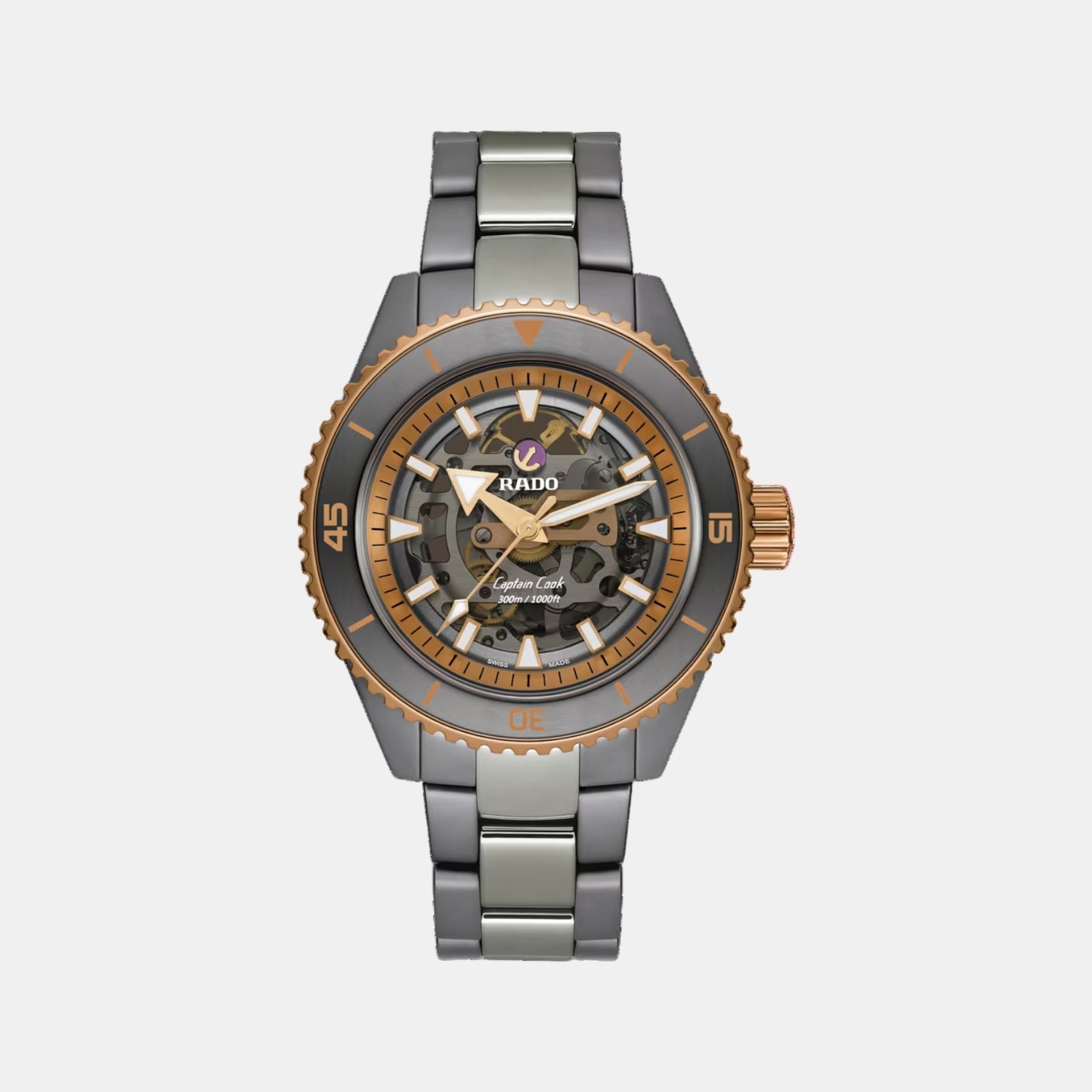 Captain Cook Men Automatic Grey Dial Analog Ceramic Watch R32148162