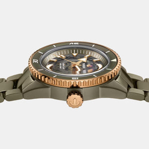 Captain Cook Men Automatic Grey Dial Analog Ceramic Watch R32150162