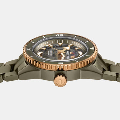 Captain Cook Men Automatic Grey Dial Analog Ceramic Watch R32150162