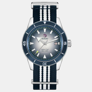 Captain Cook Men Automatic Blue & White Dial Analog Stainless Steel Watch R32154208