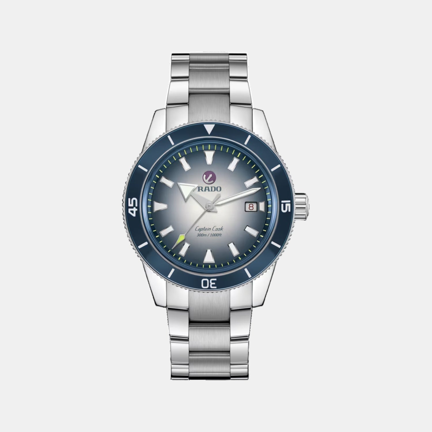 Captain Cook Men Automatic Blue & White Dial Analog Stainless Steel Watch R32154208